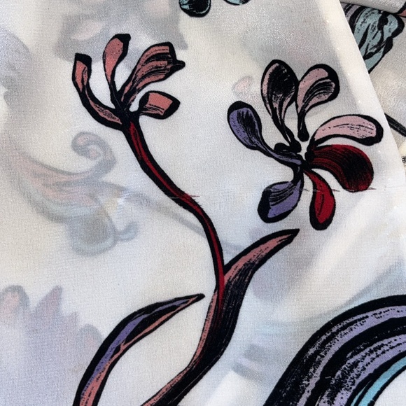 3.1 PHILLIP LIM FLORAL PRINT SOFT DRAPED SLEEVELESS TOP - Picture 8 of 8